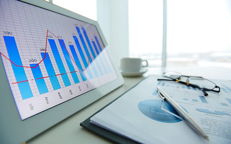 Dashboard en un portátil